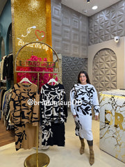 WOOLEN PRINTED SKIRT SET (IMP-619)