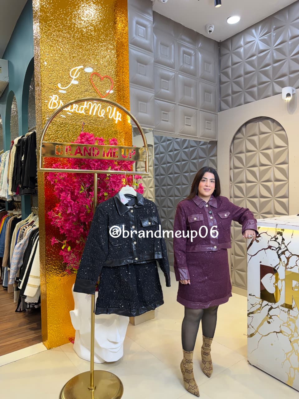 TWEET SKIRT SET (IMP-618)