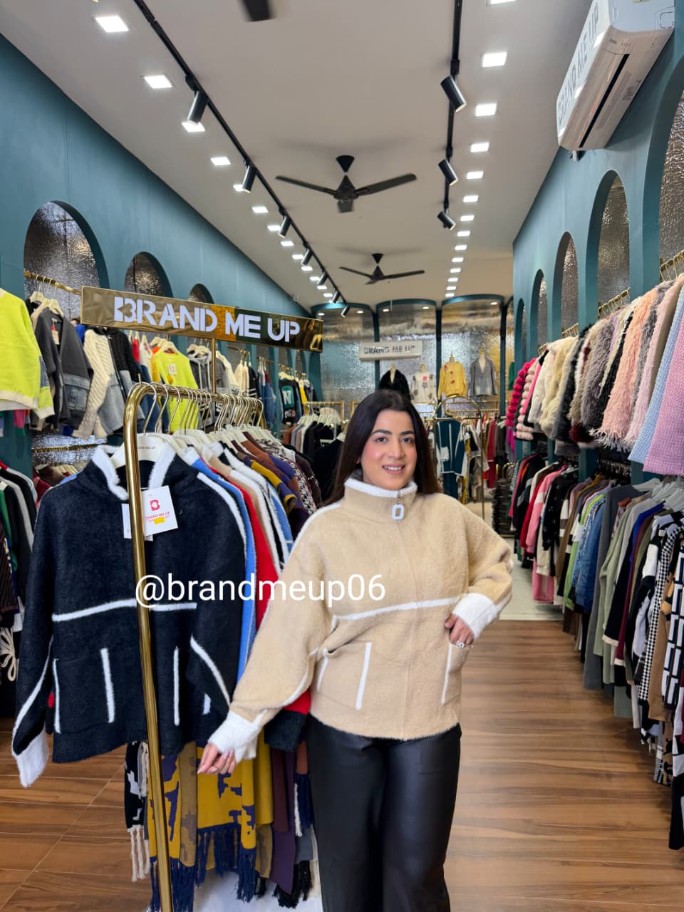 LINE DESIGN WOOLEN JACKET (IMP-628)