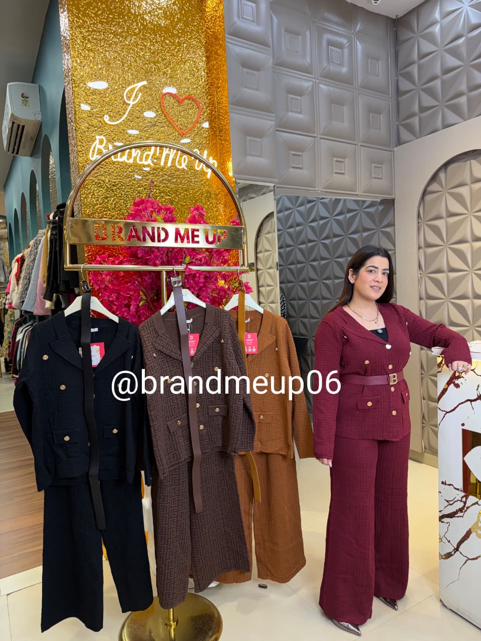 WOOLEN BM CORD PANT WITH BELT (IMP-631)