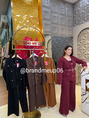 WOOLEN BM CORD PANT WITH BELT (IMP-631)