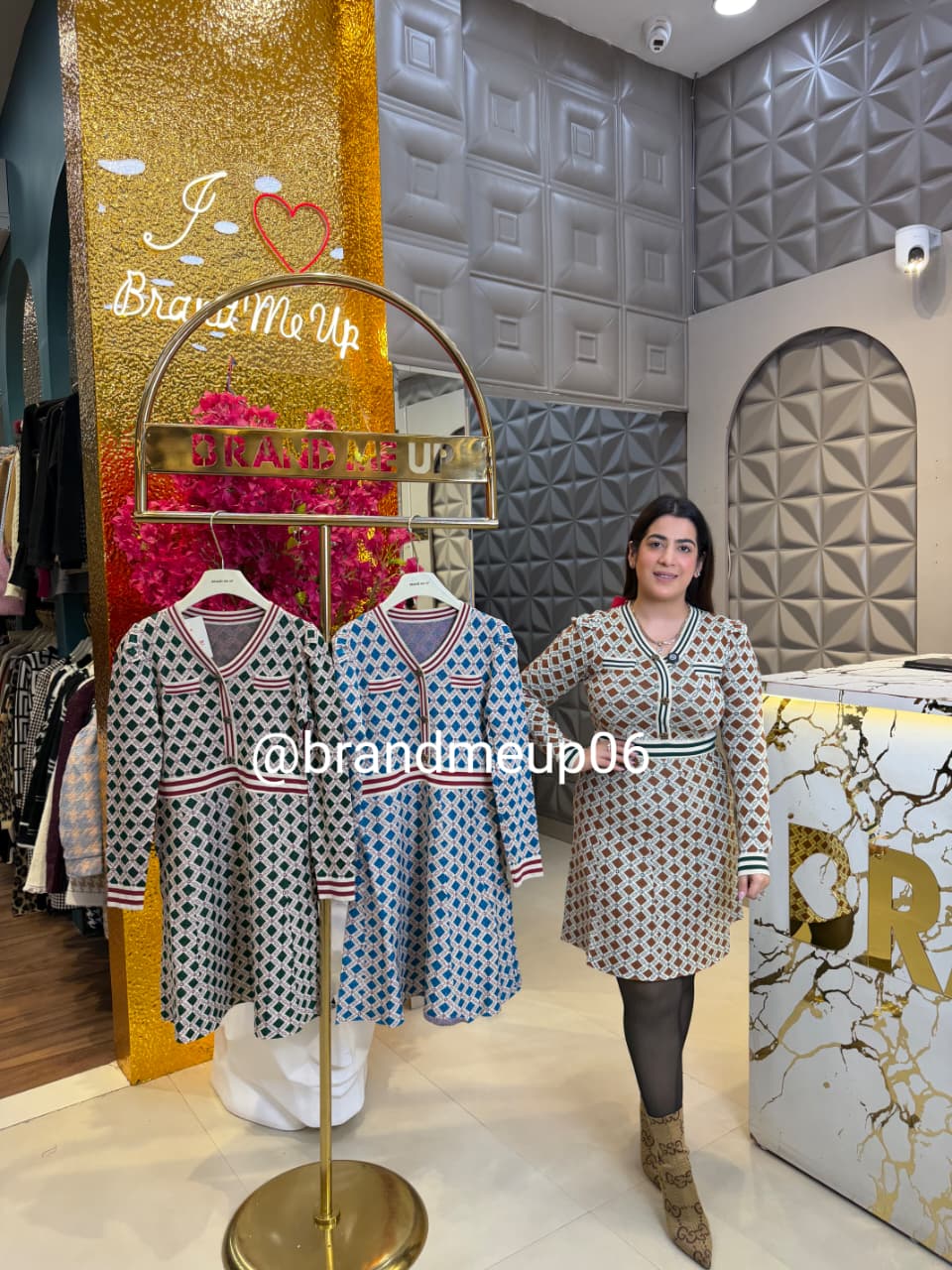 WOOLEN GLITTERY SKATER DRESS (IMP-636)