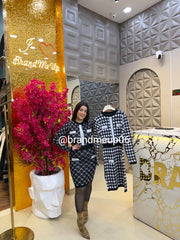 WOOLEN DRESS WITH BUTTON (IMP-644)