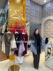 OMBRE PONCHU WITH FUR (IMP-651)