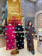 CUTE FLOWER WOOLEN CORD (IMP-658)