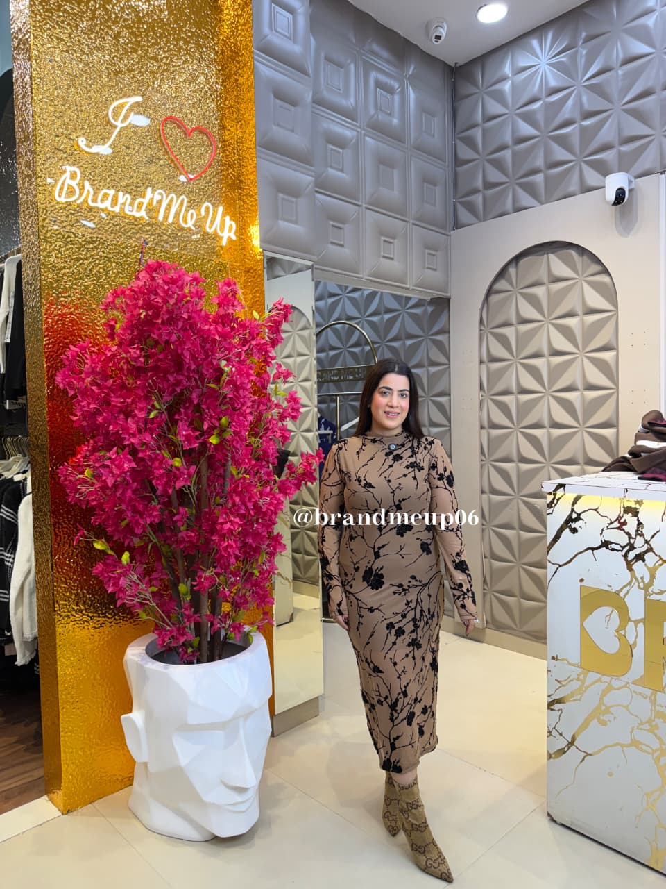 ROSE POWERNET DRESS (DRESS-340)