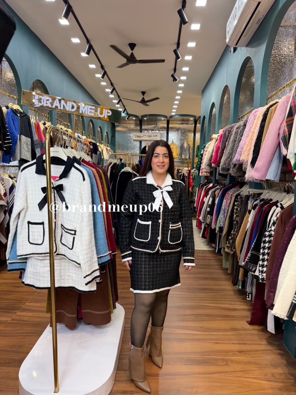 WOOLEN DESIGNER SKIRT SET (CODE-902)