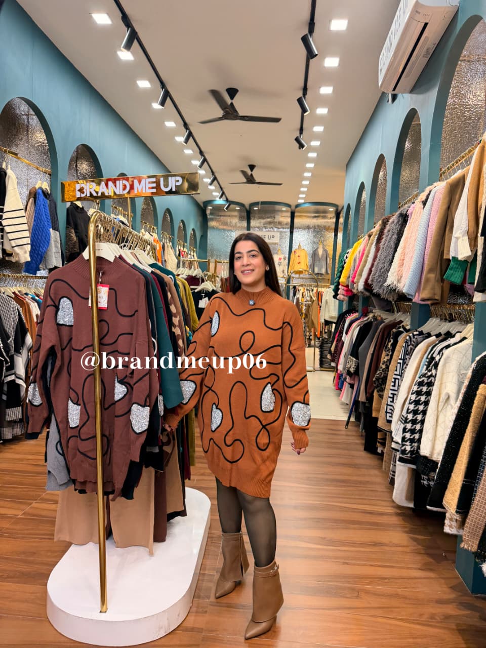 WOOLEN GLITTER DRESS (IMP-671)