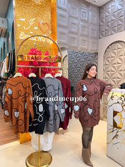 WOOLEN GLITTER DRESS (IMP-671)