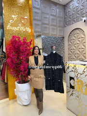 WOOLEN DRESS WITH INNER AND BELT (IMP-679)