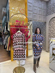 WOOLEN PRINTED SKIRT SET (IMP-681) DIAMOND