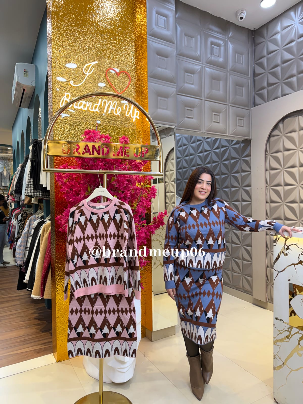 WOOLEN PRINTED SKIRT SET (IMP-681) DIAMOND