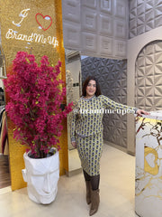 WOOLEN PRINTED SKIRT SET (IMP-683) LINE