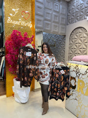 PARTYWEAR SEQUENCE WOOLEN DRESS (IMP-689) LEAF