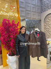 LEATHER BLAZER WITH BELT (IMP-695)