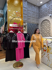 LEAF SEQUENCE WOOLEN CORD (IMP-697)