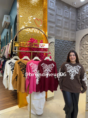 WOOLEN DESIGNER EMBROIDRY SWEATER (IMP-701)