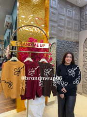 WOOLEN SMALL FLOWER SWEATER (IMP-705)