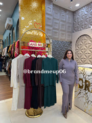 WOOLEN ZIPPER CORD SET (IMP-715)