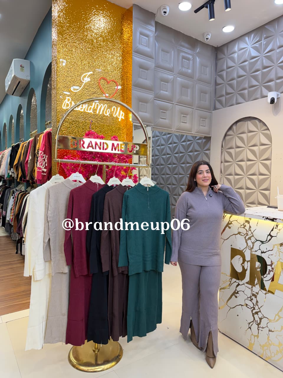 WOOLEN ZIPPER CORD SET (IMP-715)