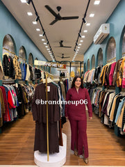 WOOLEN ZIPPER CORD SET (IMP-715)