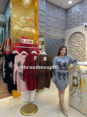 WOOLEN DRESS WITH BELT (IMP-720)