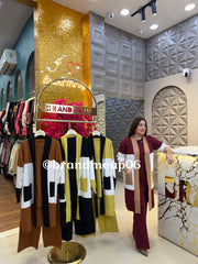 WOOLEN CORD DOUBLE SHADE SHRUG (IMP-725)