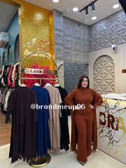 WOOLEN CORD WITH DESIGNER SHRUG (IMP-727)