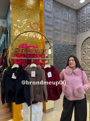 FUR POCKET WOOLEN JACKET (IMP-745)