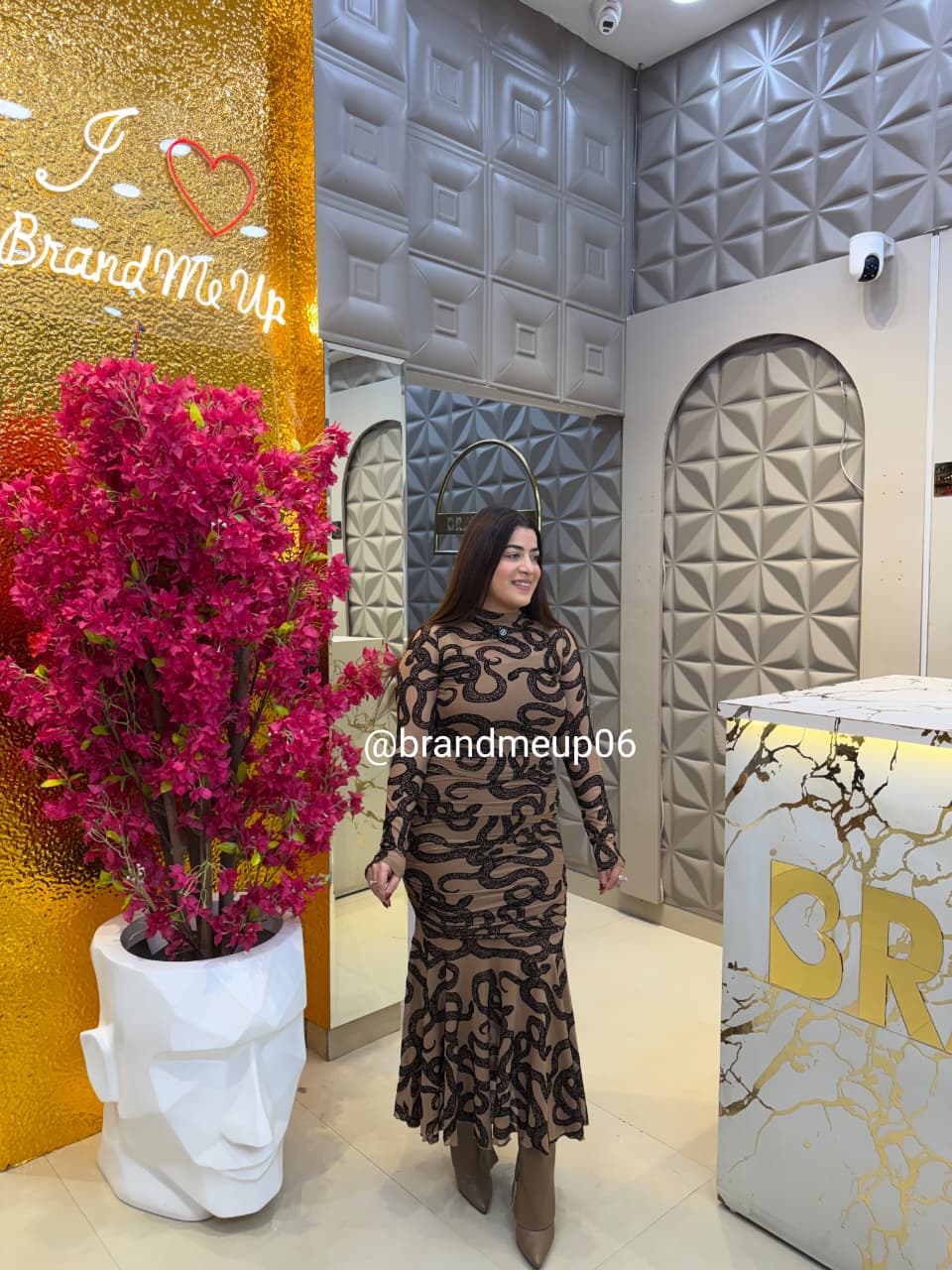 POWERNET DRESS WITH LINNING (DRESS-341)