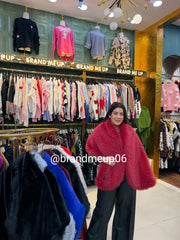 FULL FUR PONCHU WITH FRONT HOOK (IMP-753)