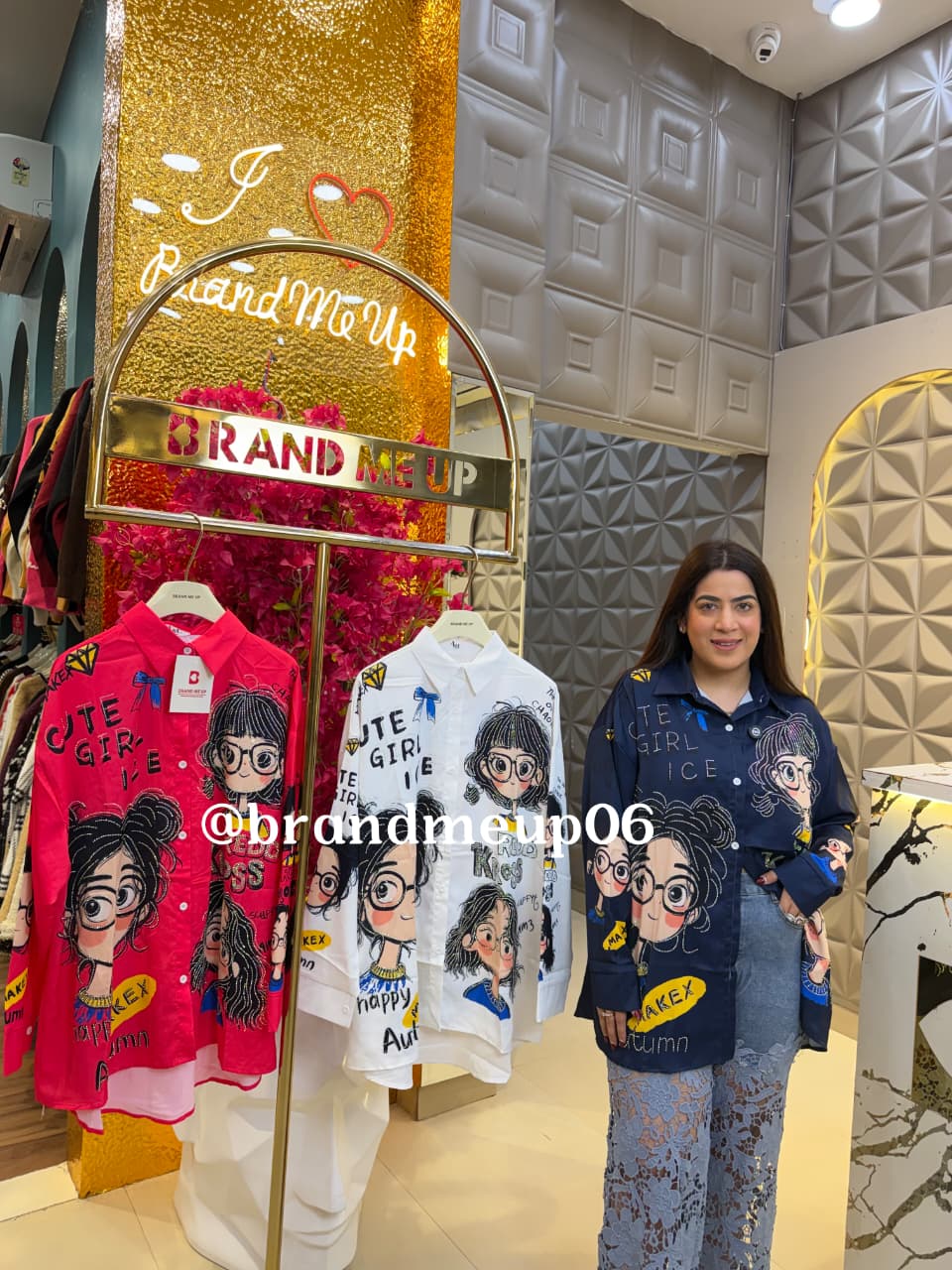 RHINESTONE GIRL SHIRT (PRM-768)