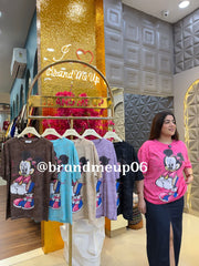 COTTON RHINESTONE CUTE T-SHIRT (TEE-184) (CODE-6003)