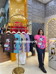 COTTON RHINESTONE CUTE T-SHIRT (TEE-184) (CODE-6003)