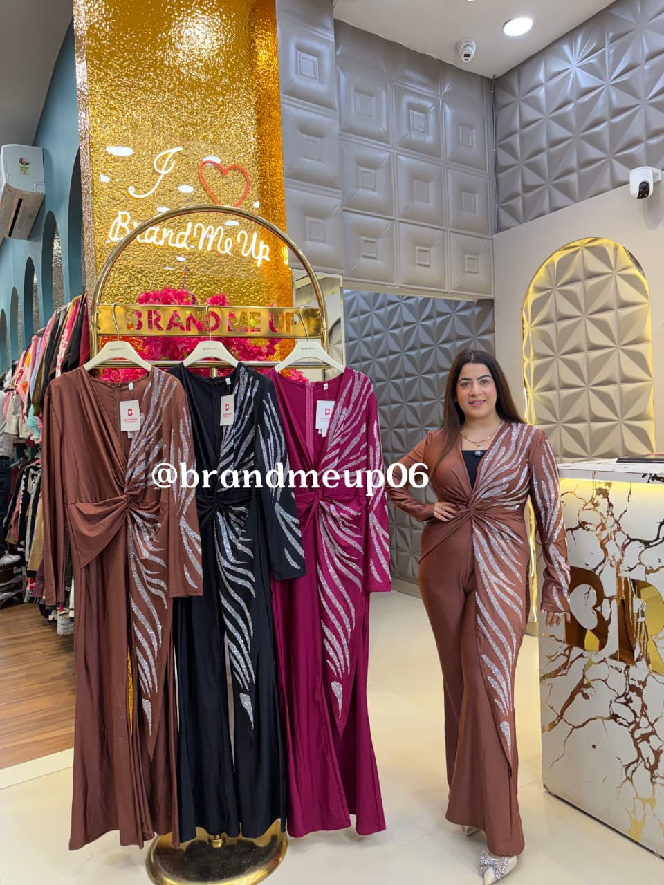 PREMIUM SIDE RHINESTONE JUMSUIT (PRM-779) (CODE-3961)