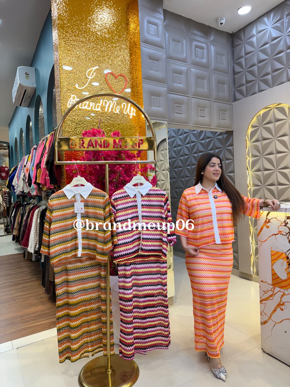 CROCHET TOP SKIRT SET  (PRM-789)