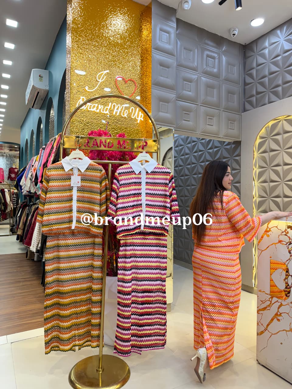 CROCHET TOP SKIRT SET  (PRM-789)