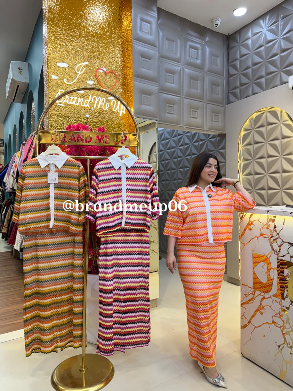 CROCHET TOP SKIRT SET  (PRM-789)