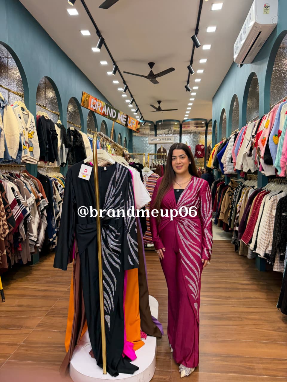 PREMIUM SIDE RHINESTONE JUMSUIT (PRM-779) (CODE-3961)