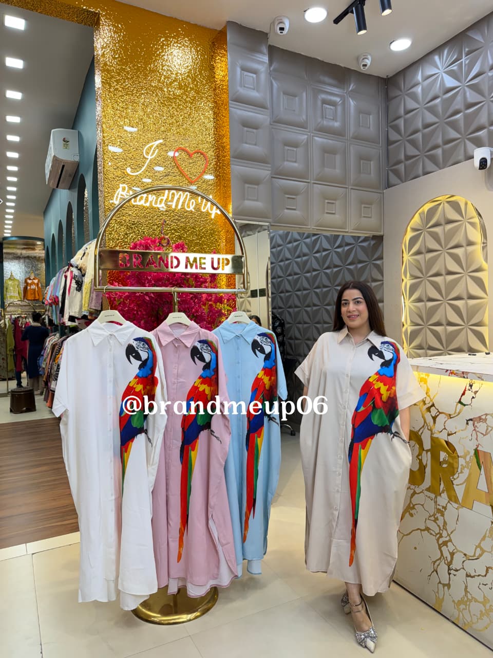 PARROT LONG DRESS (DRESS-349)