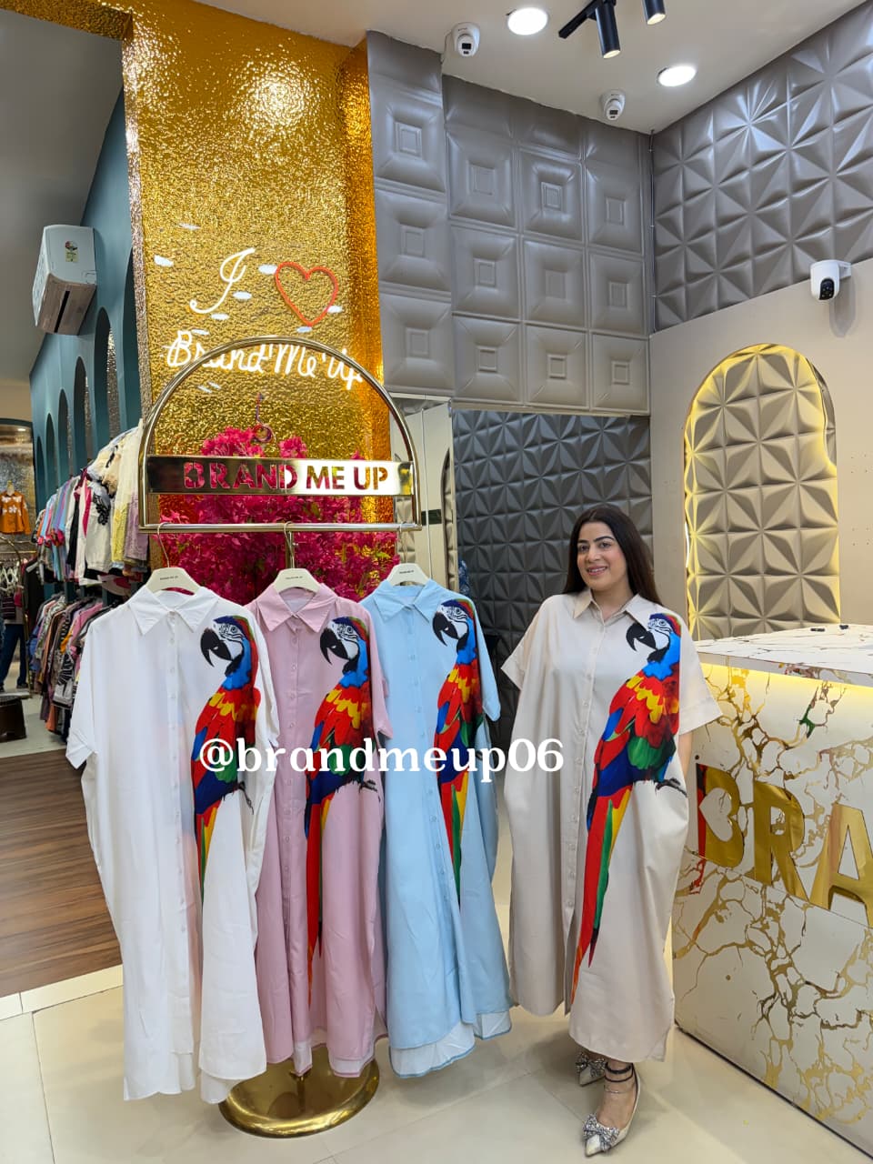 PARROT LONG DRESS (DRESS-349)