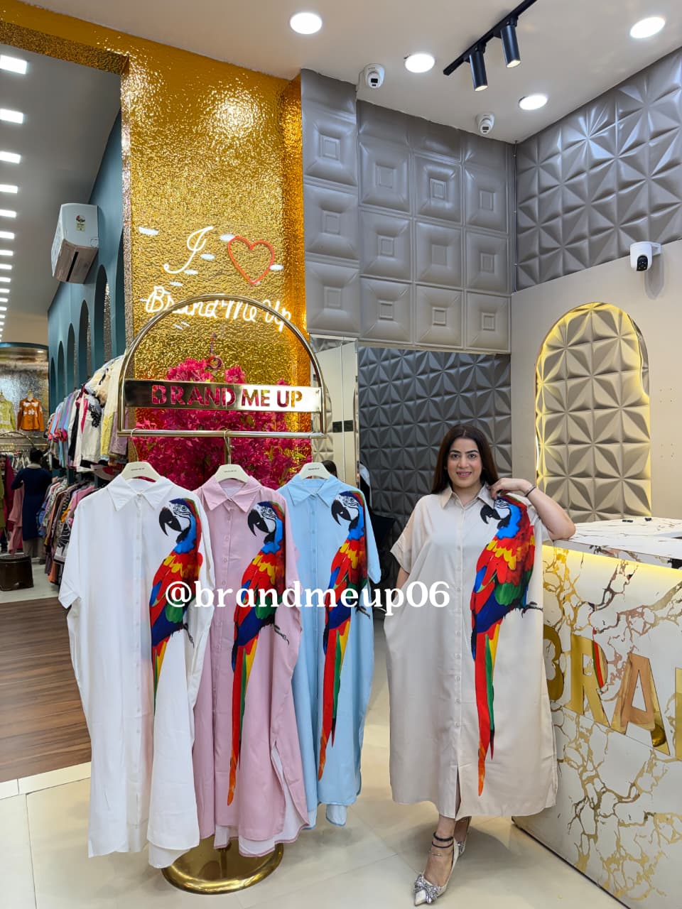 PARROT LONG DRESS (DRESS-349)