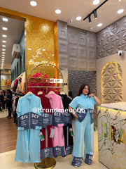 DENIM DESIGNER CORD SET (PRM-837)