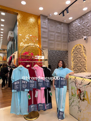 DENIM DESIGNER CORD SET (PRM-837)