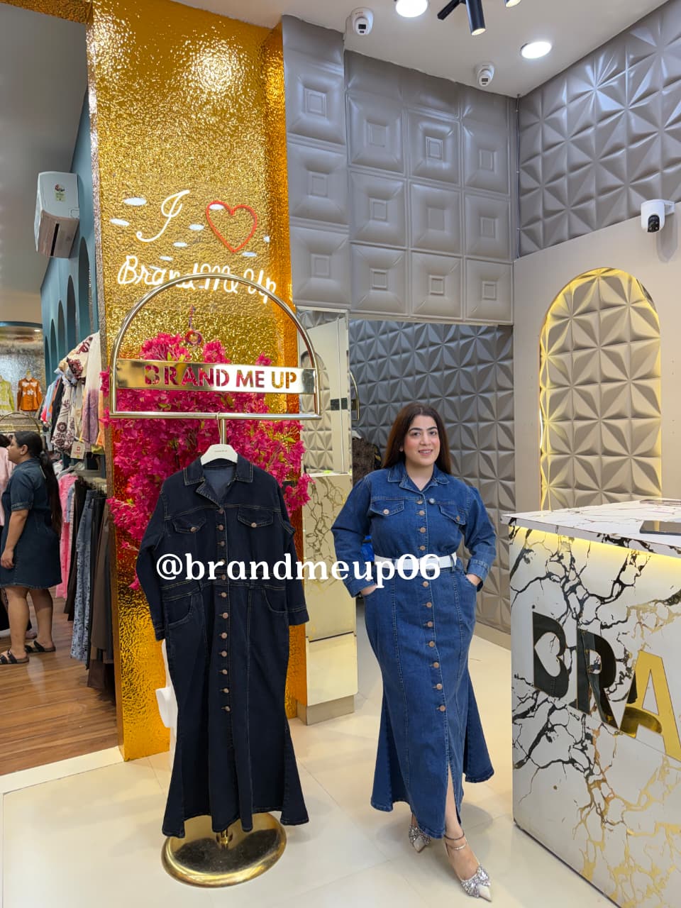 DENIM FISHCUT DRESS (PRM-850)