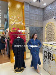 DENIM FISHCUT DRESS (PRM-850)