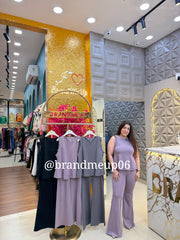 Peplum Top With Pant (PRM-856)