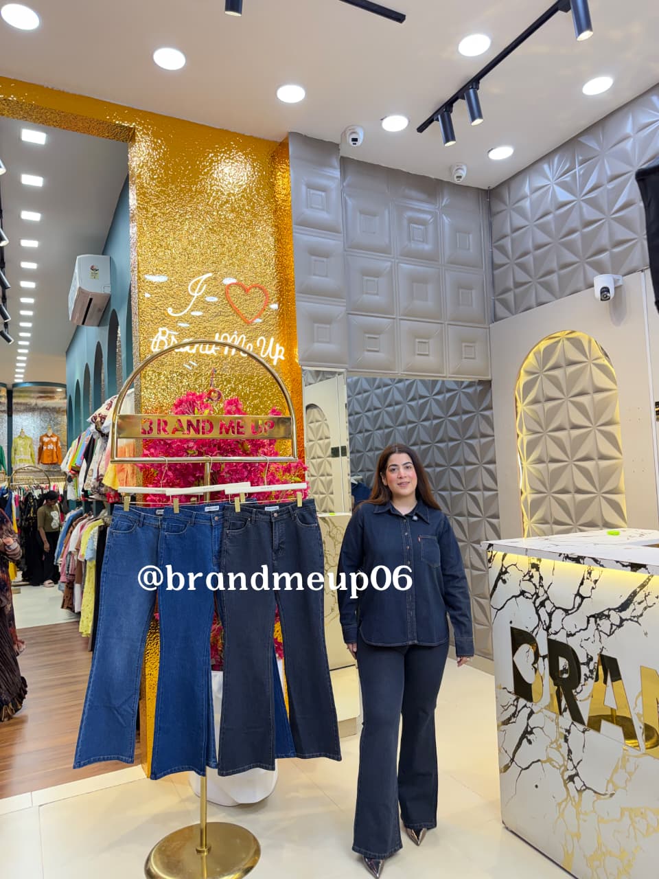 FIT AND FLARE DENIM JEANS (PRM-860) (CODE-2642)