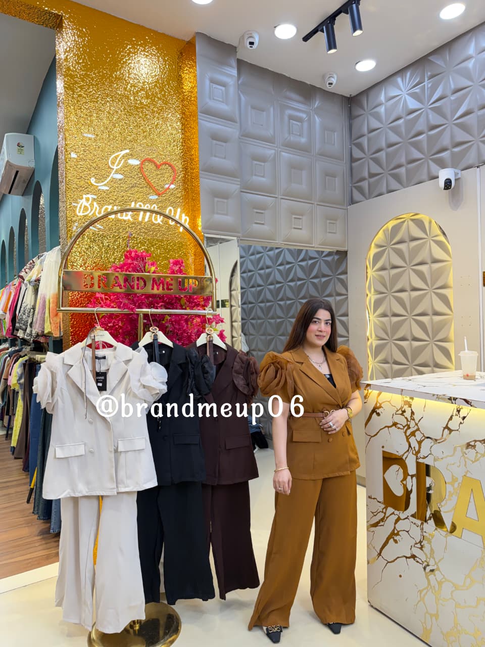 PREMIUM ROSE SLEEVES CORD WITH BELT (PRM-871)