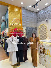 PREMIUM ROSE SLEEVES CORD WITH BELT (PRM-871)